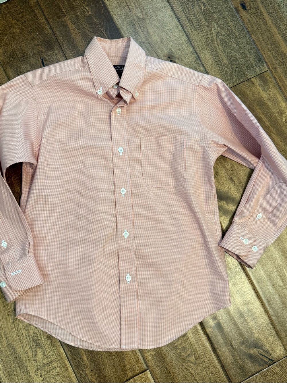 Brooks Brothers button down small orange boys small